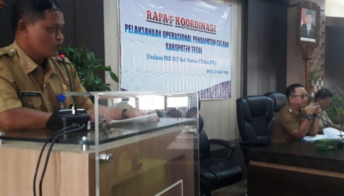 Realisasi PAD Kab. Tegal di Triwulan I Tahun 2018 Capai Rp. 94,16 M