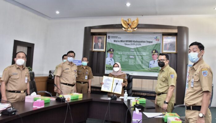 BPK Jateng Apresiasi Pemkab Tegal Sampaikan LKPD 2020 Tepat Waktu