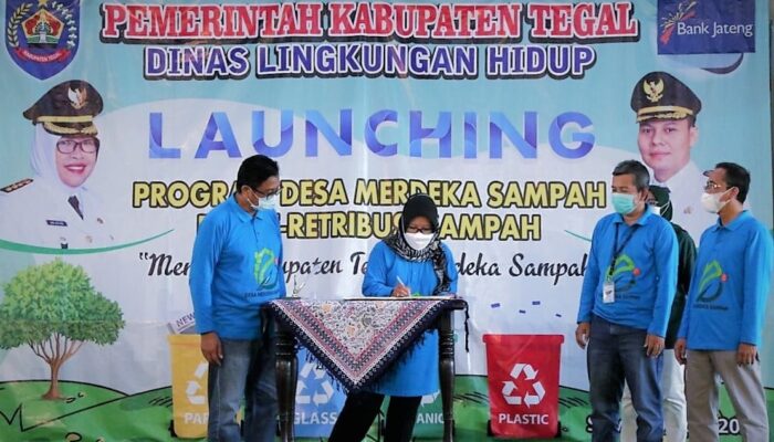 Kurangi Volume Sampah ke TPA, Pemkab Tegal Luncurkan Program Desa Merdeka Sampah 2021