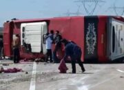 Bus Terguling di Tol Pejagan-Pemalang, Delapan Orang Tewas