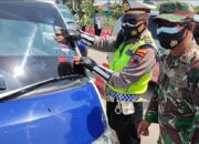 Polres Kota Tegal Putar Balik Puluhan Kendaraan di Pos Penyekatan