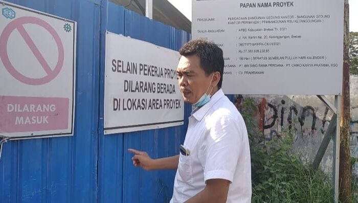 Tidak Diperbolehkan Masuk, Aktifis Anggap Manajemen Proyek RSU Ketanggungan Tidak Kooperatif