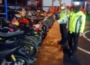 Satlantas Polres Brebes Sita Puluhan Motor Knalpot Brong