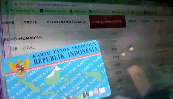 Disdukcapil Pastikan Jumlah Blanko KTP di Kabupaten Tegal Masih Aman