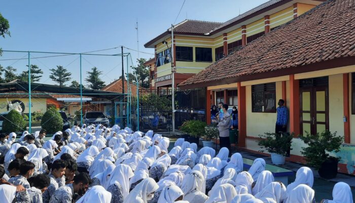 Jelang Penerimaan Anggota Polri 2022, Polres Tegal Gelar Sosialisasi ke Pelajar