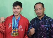 Kedatangan Banyu Trimulyo Juara ASEAN Para Games 2022 Asal Kabupaten Tegal Disambut Kepala Disporapar