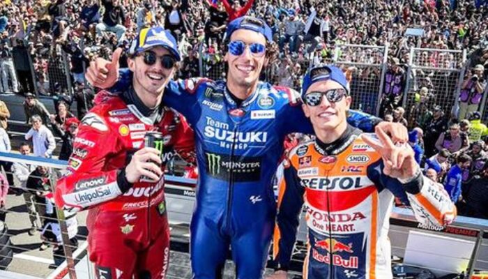 Hasil MotoGP Australia: Alex Rins Juara, Marquez Kedua dan Fabio Quartararo Tersungkur