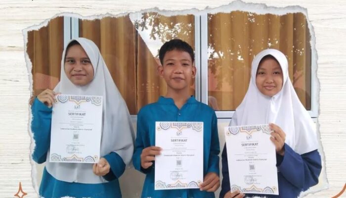 Keren, 3 Siswa SMP Negeri 1 Singkep Rebut Juara Olimpiade Nasional PAI Diselenggarakan Oleh Lembaga Kompetisi Indonesia