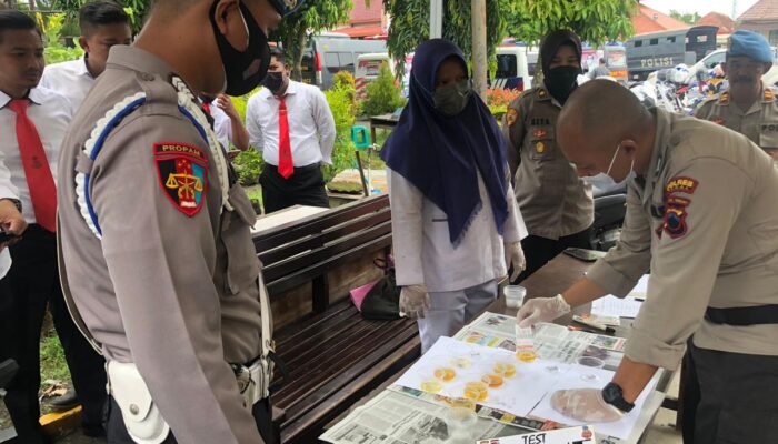 Polres Tegal Gelar Tes Urine Dadakan, Antisipasi Anggotanya Salahgunakan Narkoba