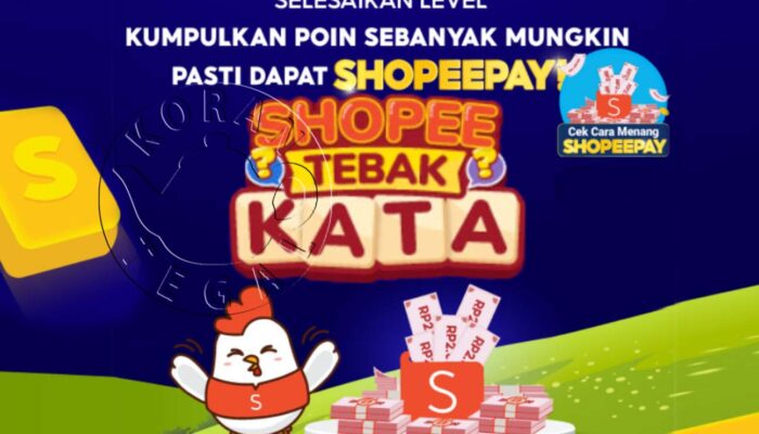 Hadiah ShoppePay, Isi Kunci Jawaban Shopee Tebak Kata Harian Rabu 9 November 2022