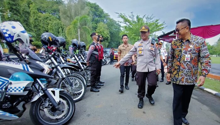 Persiapan Nataru, Sekda Joko Cek Personel dan Kendaraan Pendukung Operasi Lilin