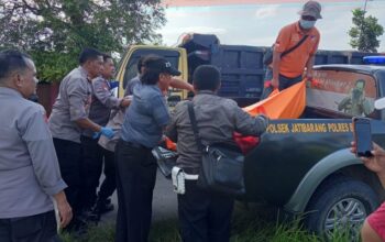 Warga Pedeslohor Brebes Tewas Nyungsep di Parit Tertindih Sepeda Motor