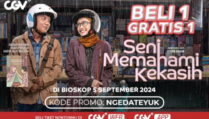 Jadwal Nonton Film Drama Seni Memahami Kekasih di Bioskop CGV Transmart Tegal Kamis 5 September 2024