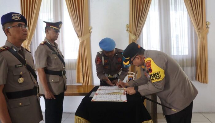 Mutasi Jabatan di Polres Tegal Kota, Kasat Reskrim dan Kasat Polairud Diganti