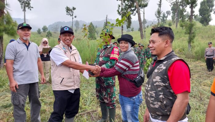 Rehabilitasi Hutan Lindung, 1665 Pohon Ditanam di Desa Dawuhan Sirampog Brebes