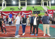Bupati Ischak Resmikan Jogging dan Running Track Gor Trisanja Slawi
