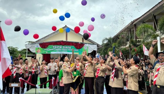 500 Peserta Ramaikan Pesta Siaga Kwarcab Tegal 2026