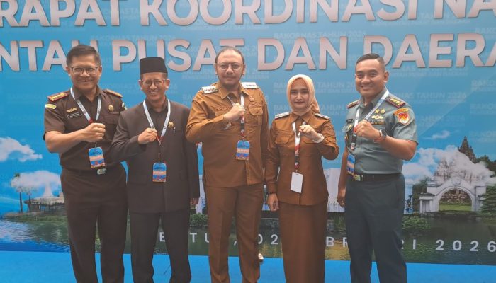 Wali Kota, Wakil Wali Kota, dan Forkopimda Tegal Hadiri Rakornas 2026 di Bogor
