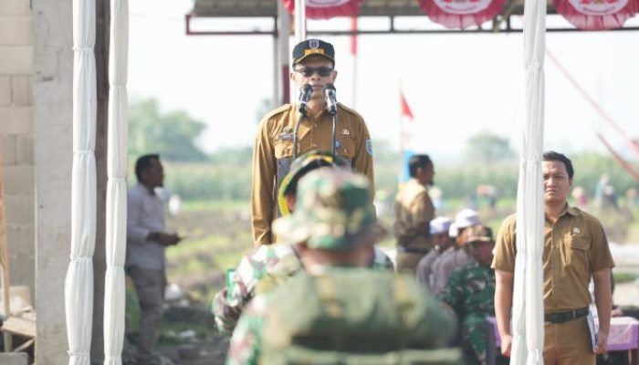 Sekda Amir Makhmud Resmi Buka TMMD Sengkuyung Tahap I 2026 di Desa Getaskerep
