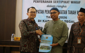 Pemkab Tegal Percepat Sertifikasi Tanah Wakaf, Perkuat Kepastian Hukum dan Manfaat Sosial