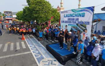 Lintasan Lari Alun-alun Kota Tegal Resmi Digunakan