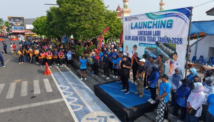 Lintasan Lari Alun-alun Kota Tegal Resmi Digunakan