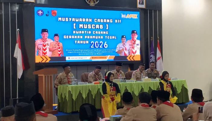 Muscab XII Pramuka Digelar, Bupati Tegal Minta Kwarcab Perkuat Pembinaan Generasi Muda