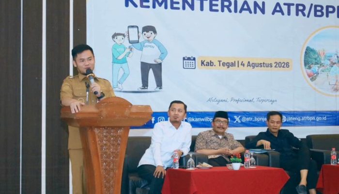 Bupati Tegal Tekankan Kepastian Hukum Tanah, Kantor Pertanahan Catat 296.869 Sertifikat Terbit