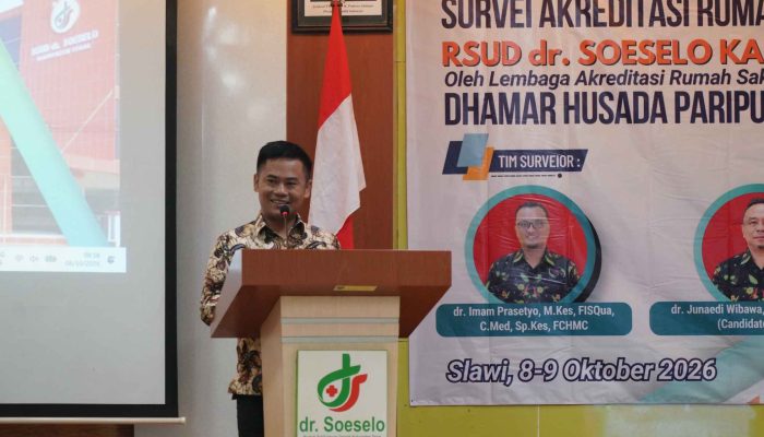 RSUD dr. Soeselo Slawi Jalani Survei Akreditasi, Bupati: Jangan Sekadar Kejar Sertifikat